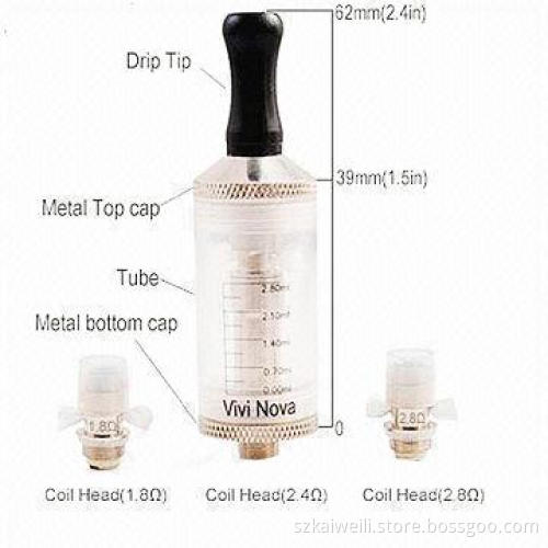 ViVi Nova Hot Cartomizer with 2.0 to 3.5mL Capacity